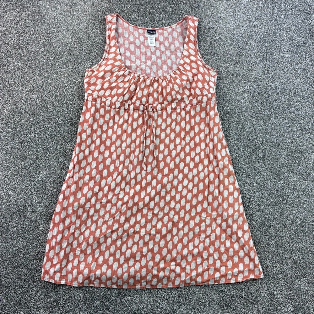 Patagonia Summertime Dress Women's 6 Pink Hemp Sleeveless Empire Waist 58930